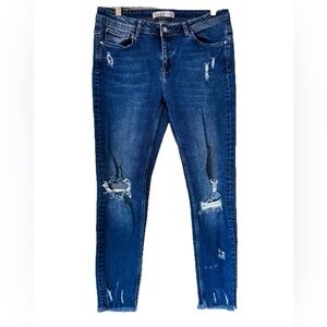 Zara Basic -Z1975 Denim Cropped Size 8